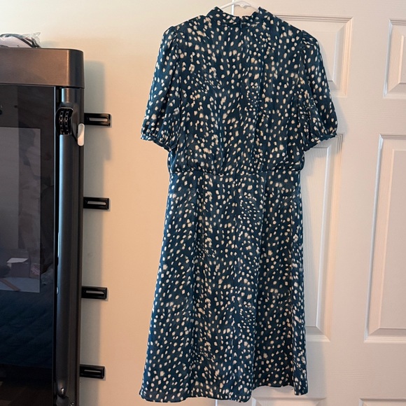 Ann Taylor Dresses & Skirts - Ann Taylor Deep Teal/white dress size 6